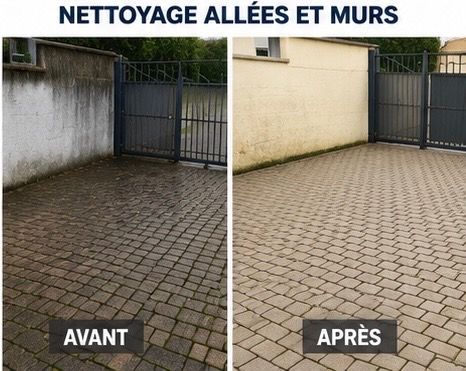 Nettoyage allées et murs