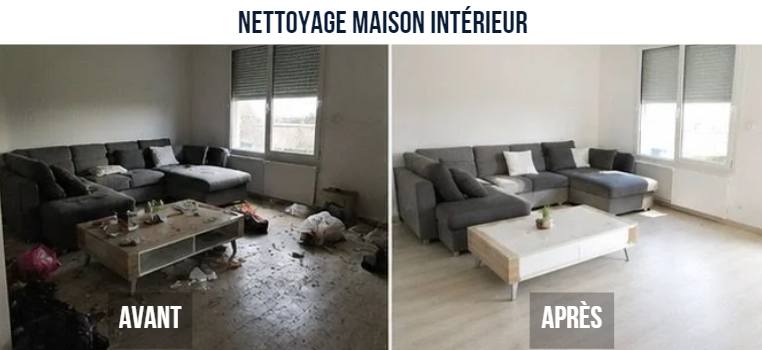 Nettoyage intérieur de maison
