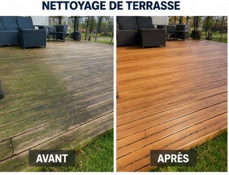 Nettoyage terrasse en bois