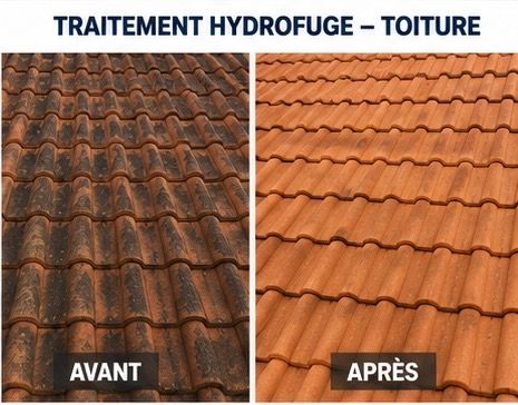 Nettoyage et démoussage de toiture